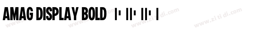 AMAG Display Bold字体转换